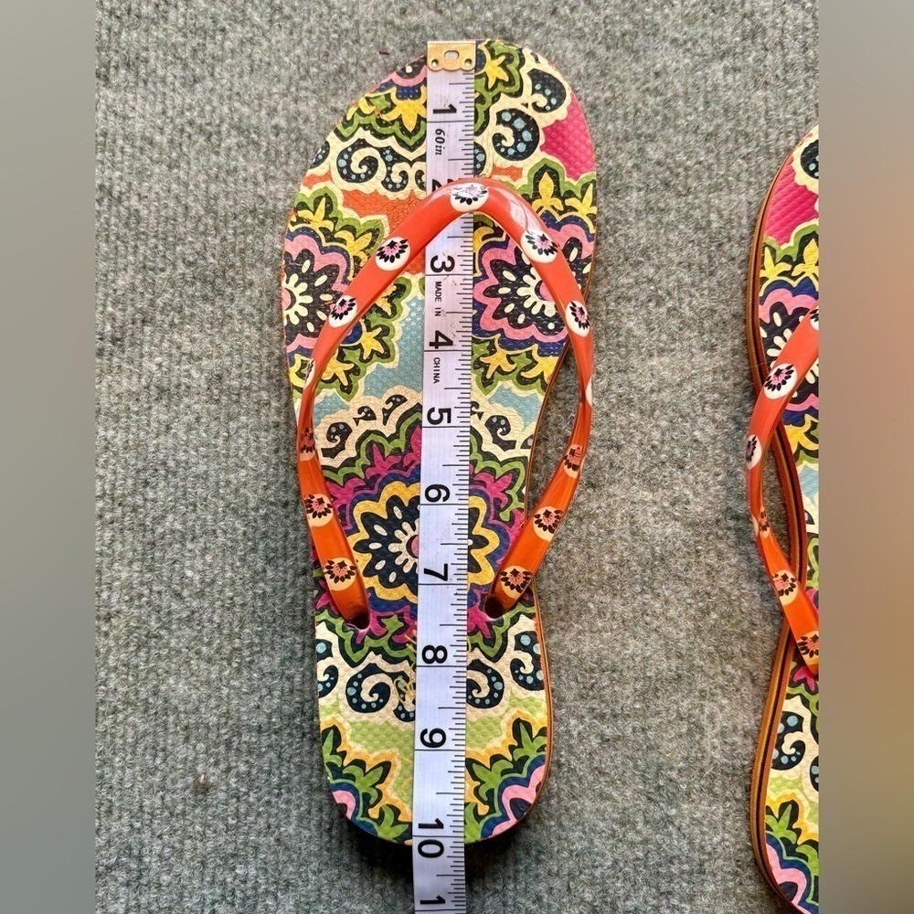 Vera Bradley Rio Multicolored Flip Flops Sandals - Picture 9 of 11